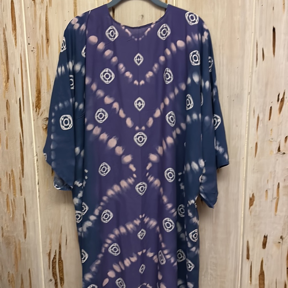NWT Boutique Indigo Blue Moon Tie Dye Kimono - Picture 12 of 15